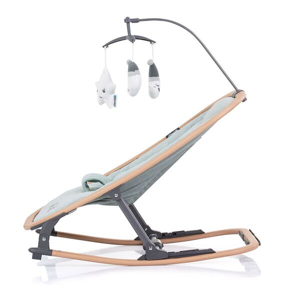 Scaunel balansoar Chipolino Velvet aloe wood, Culoare: Blue - poza 3 - ExclusivMAG.ro