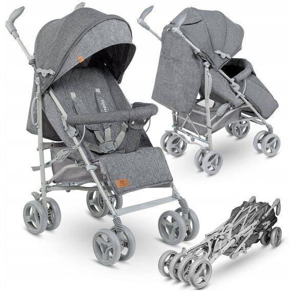 Carucior sport Lionelo Irma, Grey/ Dark Grey, Culoare: Gri, Model: sport - poza 2 - ExclusivMAG.ro