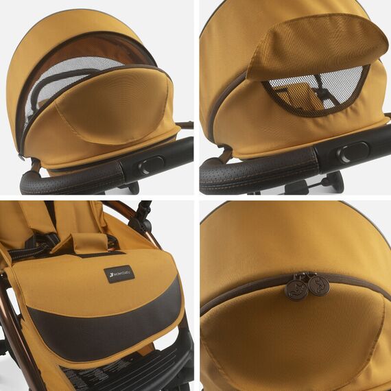 Carucior Leclerc Influencer Air Golden Mustard, Culoare: Galben, Model: sport - poza 4 - ExclusivMAG.ro
