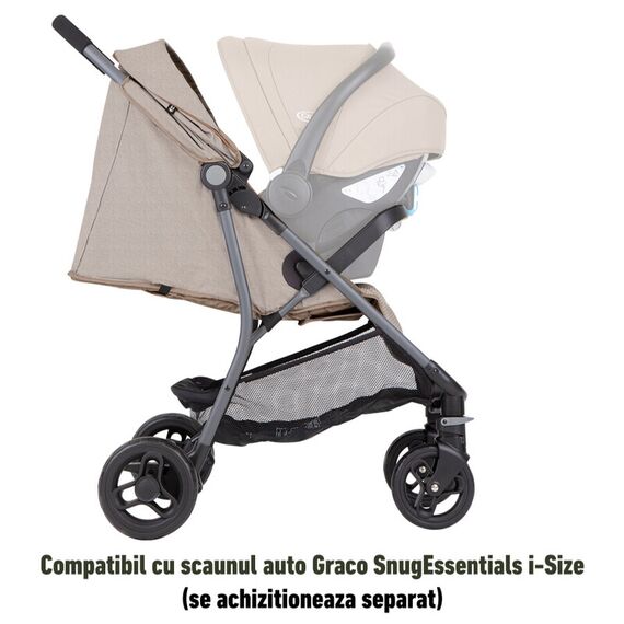 Carucior Graco Breaze Lite 2 Little Adventures, Culoare: Crem - poza 5 - ExclusivMAG.ro