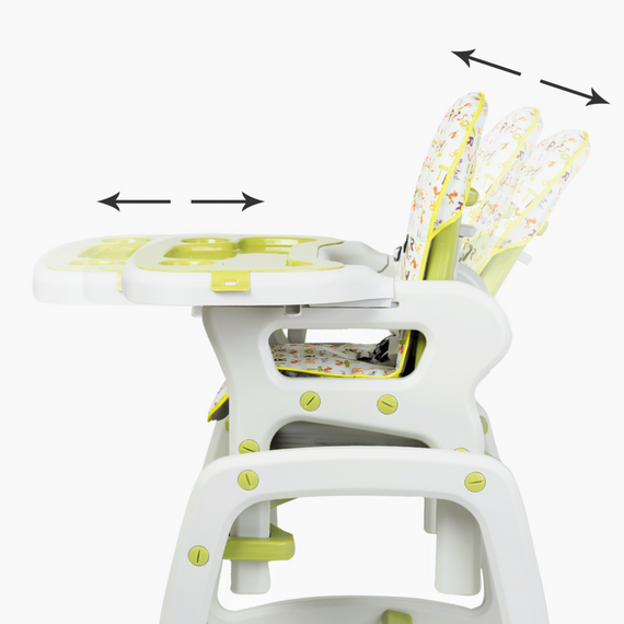 Scaun de masa Juju Eat&Play, Verde, Culoare: Verde - poza 9 - ExclusivMAG.ro