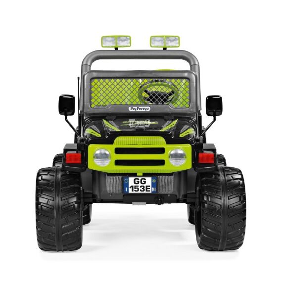 Masina electrica Peg Perego Gaucho Sport, 12V, 3 ani +, Verde/Negru - poza 5 - ExclusivMAG.ro