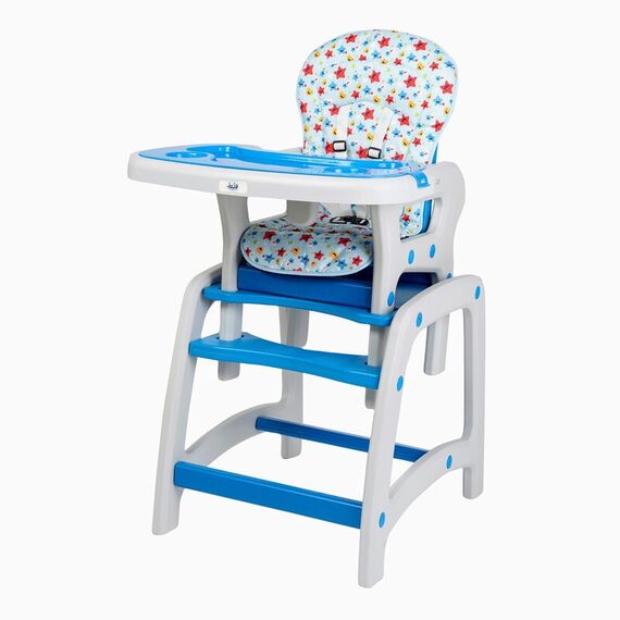 Scaun de masa Juju Eat&Play, Albastru, Culoare: Albastru  - ExclusivMAG.ro