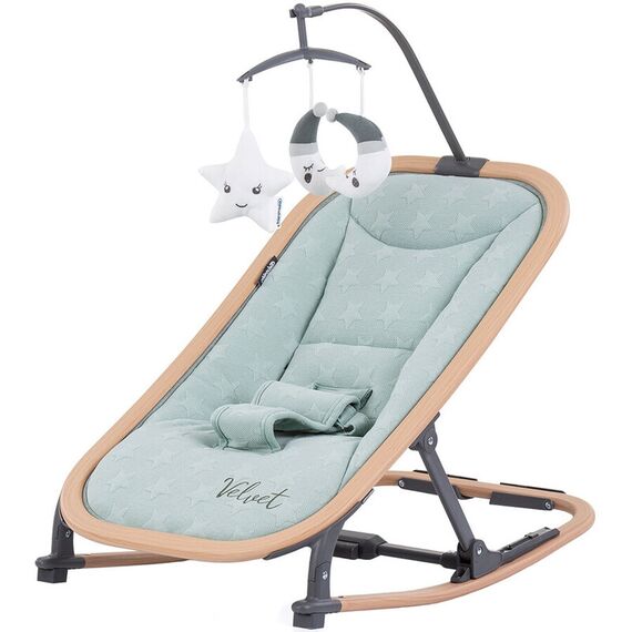 Scaunel balansoar Chipolino Velvet aloe wood, Culoare: Blue - poza 2 - ExclusivMAG.ro