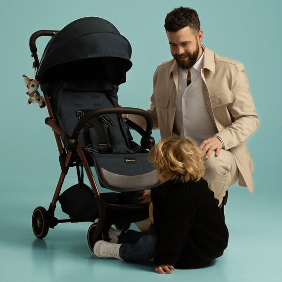 Carucior Leclerc Influencer Air Denim Blue, Culoare: Albastru, Model: sport - poza 7 - ExclusivMAG.ro
