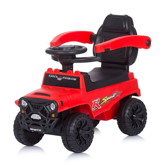 Masinuta de impins Chipolino Safari red cu maner si copertina, Culoare: Rosu - poza 5 - ExclusivMAG.ro