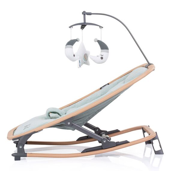 Scaunel balansoar Chipolino Velvet aloe wood, Culoare: Blue - poza 5 - ExclusivMAG.ro