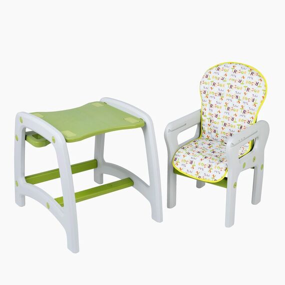 Scaun de masa Juju Eat&Play, Verde, Culoare: Verde - poza 3 - ExclusivMAG.ro