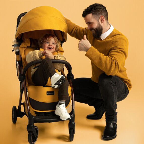 Carucior Leclerc Influencer Air Golden Mustard, Culoare: Galben, Model: sport - poza 7 - ExclusivMAG.ro
