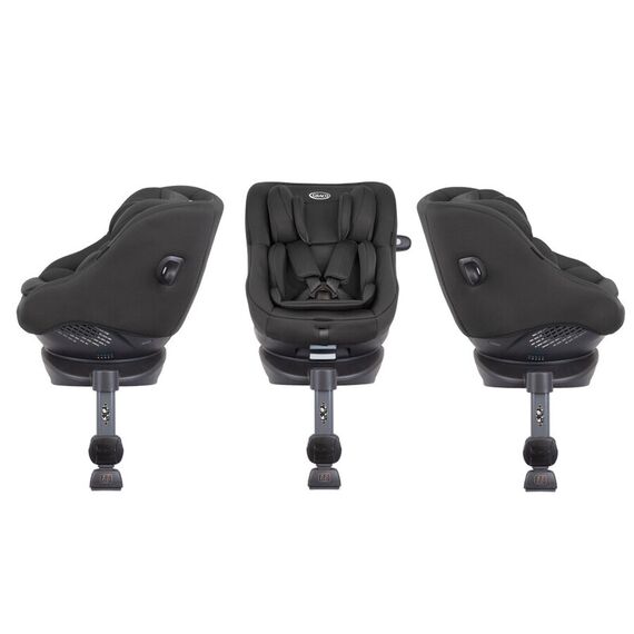 Scaun auto Graco rotativ 360 Turn2Me i-Size Midnight, Culoare: Negru, Grupa: 0-18kg (0 luni - 4 ani) - poza 4 - ExclusivMAG.ro