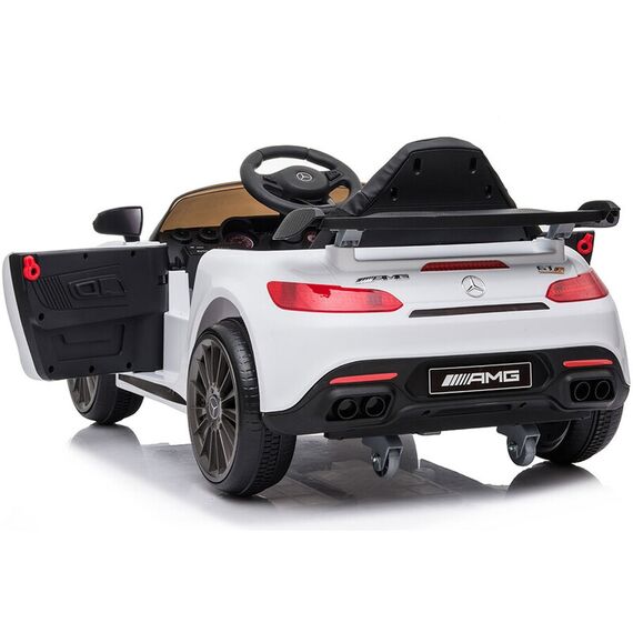 Masinuta electrica Hubner Mercedes Benz AMG white, Culoare: Alb, Capacitate acumulator: 12V - poza 10 - ExclusivMAG.ro