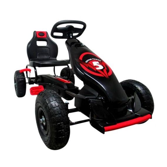 Kart cu pedale Gokart, 4-10 ani, roti gonflabile, G8 R-Sport - Rosu, Culoare: Rosu - poza 2 - ExclusivMAG.ro
