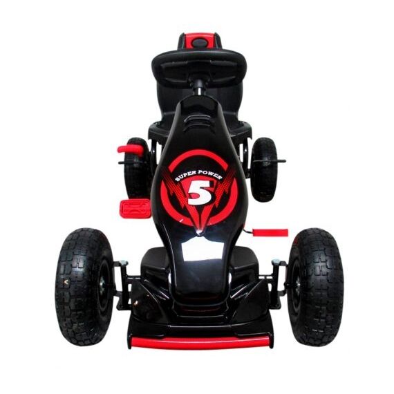 Kart cu pedale Gokart, 4-10 ani, roti gonflabile, G8 R-Sport - Rosu, Culoare: Rosu - poza 3 - ExclusivMAG.ro