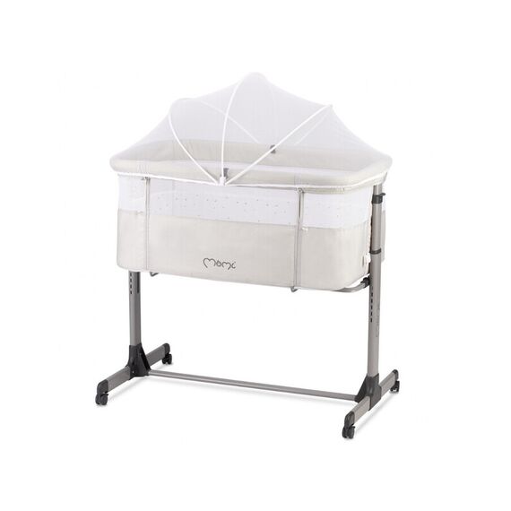 Co-sleeper MoMi, Revo - Light Grey, Culoare: Gri deschis - poza 2 - ExclusivMAG.ro