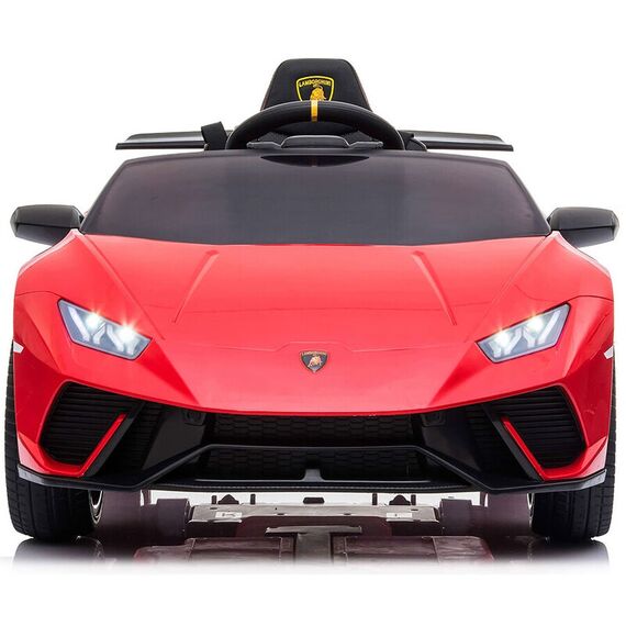 Masinuta electrica Chipolino Lamborghini Huracan red cu scaun din piele si roti EVA, Culoare: Rosu, Capacitate acumulator: 12V - poza 3 - ExclusivMAG.ro