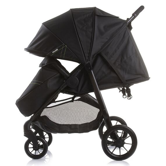 Carucior gemeni Chipolino Top Stars ebony, Culoare: Negru - poza 6 - ExclusivMAG.ro
