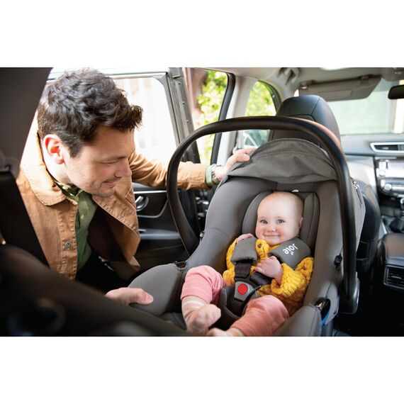 Scoica auto Joie i-Snug 2 cu tetiera reglabila, 40-75 cm, Pebble, testata ADAC si certificata R129, Culoare: Gri deschis, Grupa: 0-13kg (0 luni - 12 luni) - poza 8 - ExclusivMAG.ro