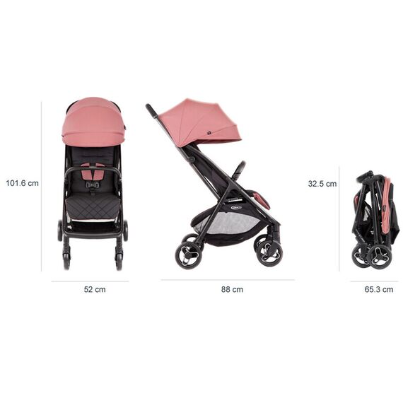 Carucior Graco Myavo Dusty Rose, Culoare: Roz - poza 4 - ExclusivMAG.ro