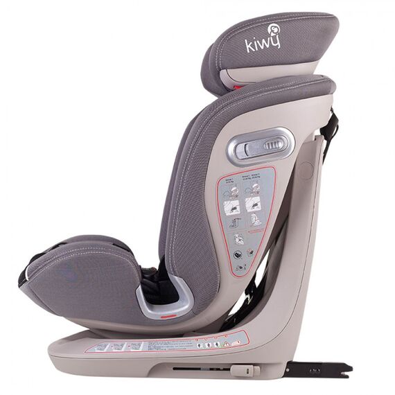 Scaun auto cu isofix si centura Top Tether Alia 9-36 kg, Carbon Kiwy, Culoare: Gri, Grupa: 9-36kg (9 luni - 12 ani) - poza 2 - ExclusivMAG.ro