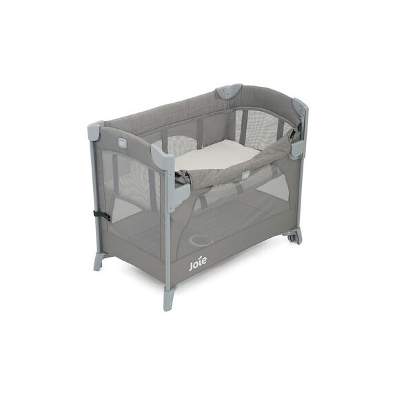 Patut pliant pentru cosleeping Joie Kubbie Foggy Gray, Culoare: Gri, Dimensiuni: 95x65 - poza 6 - ExclusivMAG.ro