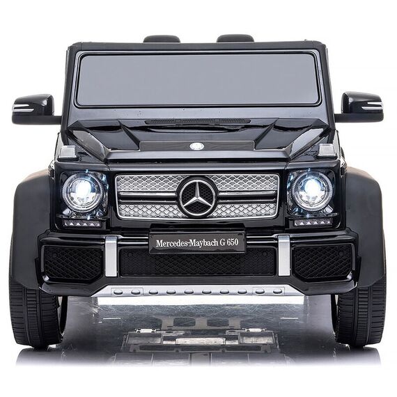 Masinuta electrica Chipolino SUV Mercedes Maybach G650 black cu scaun din piele si roti EVA, Culoare: Negru, Capacitate acumulator: 12V - poza 3 - ExclusivMAG.ro