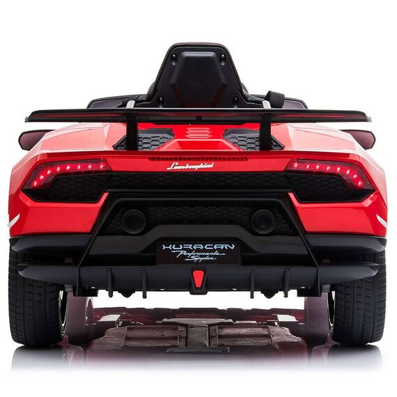 Masinuta electrica Chipolino Lamborghini Huracan red cu scaun din piele si roti EVA, Culoare: Rosu, Capacitate acumulator: 12V - poza 6 - ExclusivMAG.ro