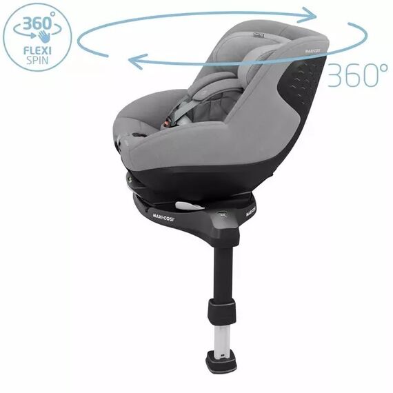 Scaun Auto I-Size Maxi-Cosi PEARL 360 PRO + Baza Auto FAMILYFIX 360 PRO AUTHENTIC GREY, Culoare: Gri deschis, Grupa: 61-105cm (4luni - 4ani) - poza 3 - ExclusivMAG.ro