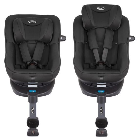 Scaun auto Graco rotativ 360 Turn2Me i-Size Midnight, Culoare: Negru, Grupa: 0-18kg (0 luni - 4 ani) - poza 3 - ExclusivMAG.ro