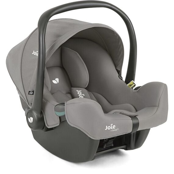 Scoica auto Joie i-Snug 2 cu tetiera reglabila, 40-75 cm, Pebble, testata ADAC si certificata R129, Culoare: Gri deschis, Grupa: 0-13kg (0 luni - 12 luni)  - ExclusivMAG.ro