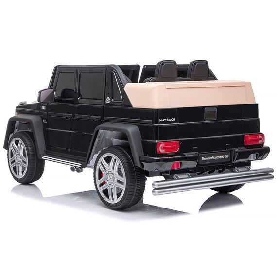 Masinuta electrica Chipolino SUV Mercedes Maybach G650 black cu scaun din piele si roti EVA, Culoare: Negru, Capacitate acumulator: 12V - poza 5 - ExclusivMAG.ro