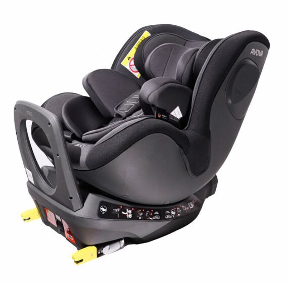 Scaun auto Avova Sperber-Fix i-Size Grey/Black, Culoare: Gri/Negru, Grupa: 0-18kg (0 luni - 4 ani) - poza 2 - ExclusivMAG.ro