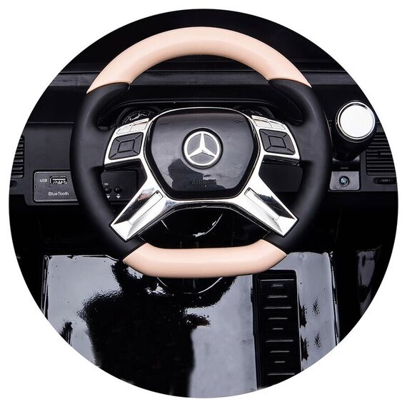 Masinuta electrica Chipolino SUV Mercedes Maybach G650 black cu scaun din piele si roti EVA, Culoare: Negru, Capacitate acumulator: 12V - poza 10 - ExclusivMAG.ro