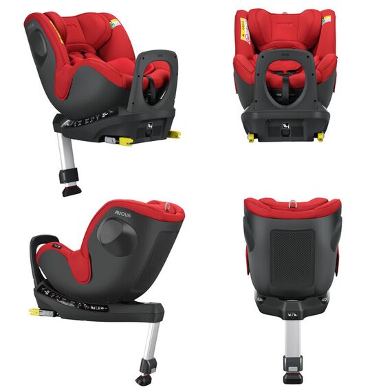 Scaun auto Avova Sperber-Fix 61 Maple Red, Culoare: Rosu, Grupa: 61-105cm (4luni - 4ani) - poza 5 - ExclusivMAG.ro