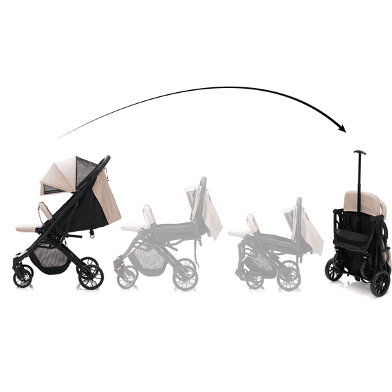 Carucior sport Elite Styler - sand melange- Fillikid, Culoare: Crem - poza 8 - ExclusivMAG.ro