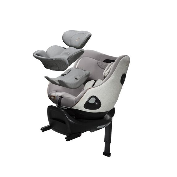 Scaun auto rotativ Joie i-Size i-Harbour Signature Oyster, 40-105 cm + Baza i-Size i-Base Encore, Culoare: Gri deschis, Grupa: 0-18kg (0 luni - 4 ani) - poza 6 - ExclusivMAG.ro