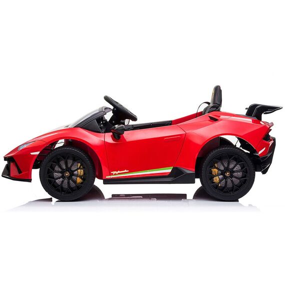 Masinuta electrica Chipolino Lamborghini Huracan red cu scaun din piele si roti EVA, Culoare: Rosu, Capacitate acumulator: 12V - poza 4 - ExclusivMAG.ro