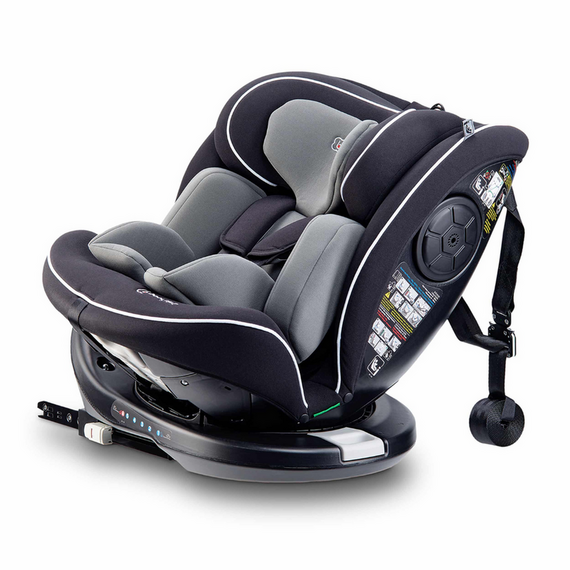 Scaun auto BabyGo Nova2, Black, 40 -150 cm, certificat R129, Culoare: Gri/Negru, Grupa: 0-18kg (0 luni - 4 ani) - poza 3 - ExclusivMAG.ro