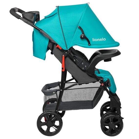 Carucior sport Lionelo Emma Plus, Vivid Turquoise, Culoare: Turcoaz - poza 4 - ExclusivMAG.ro