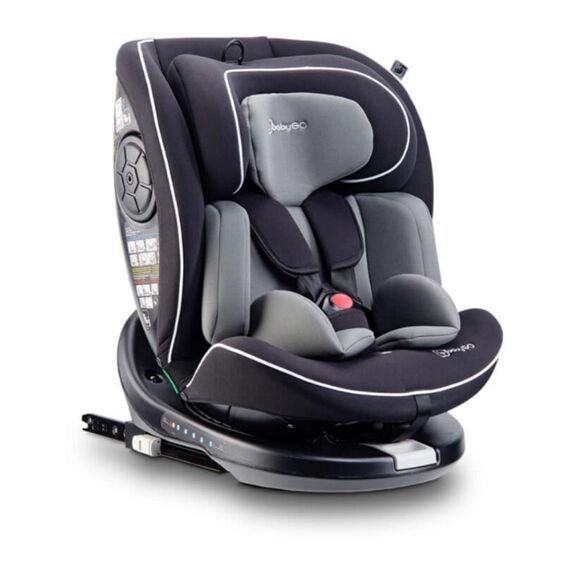 Scaun auto BabyGo Nova2, Black, 40 -150 cm, certificat R129, Culoare: Gri/Negru, Grupa: 0-18kg (0 luni - 4 ani)  - ExclusivMAG.ro