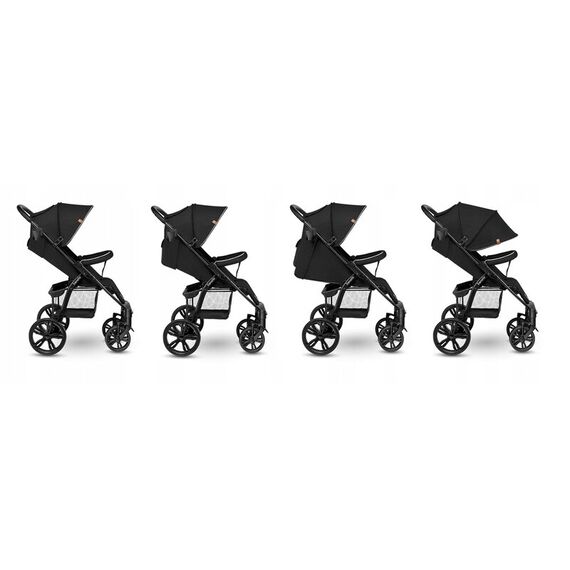 Carucior sport Lionelo Annet Tour, de la nastere pana la 22 kg, certificare TÜV SÜD,Negru, Culoare: Negru, Model: sport - poza 6 - ExclusivMAG.ro