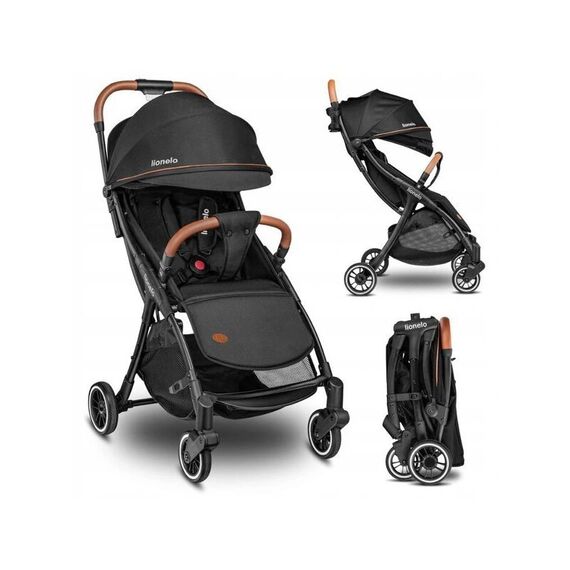 Carucior sport Lionelo Julie One, Black, Culoare: Negru, Model: sport - poza 2 - ExclusivMAG.ro