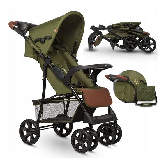 Carucior sport Lionelo Emma Plus, Forest Green, Culoare: Verde - poza 2 - ExclusivMAG.ro