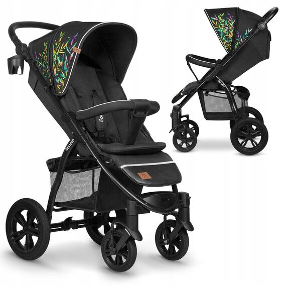 Carucior sport Lionelo Annet Tour Dreamin, Editie Limitata, 0-22 kg, Cu certificare TÜV SÜD, Negru, Culoare: Multicolor, Model: sport - poza 6 - ExclusivMAG.ro