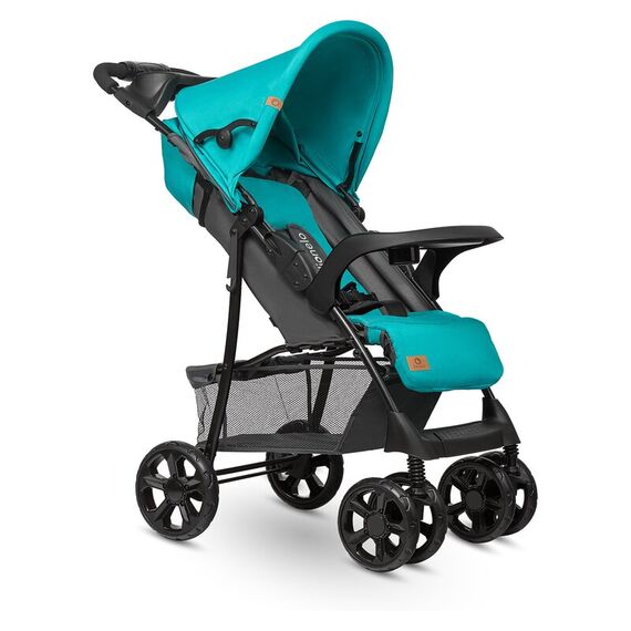 Carucior sport Lionelo Emma Plus, Vivid Turquoise, Culoare: Turcoaz - poza 3 - ExclusivMAG.ro
