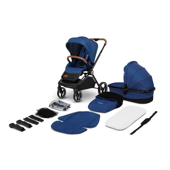 Carucior Lionelo Mika 2 in 1,Albastru, Culoare: Albastru, Model: 2 in 1 - poza 2 - ExclusivMAG.ro