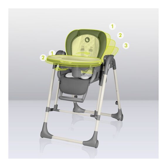 Lionelo - Scaun de masa si balansoar, 2 in 1, Laurice, 0 luni+, Gri, Culoare: Gri - poza 3 - ExclusivMAG.ro