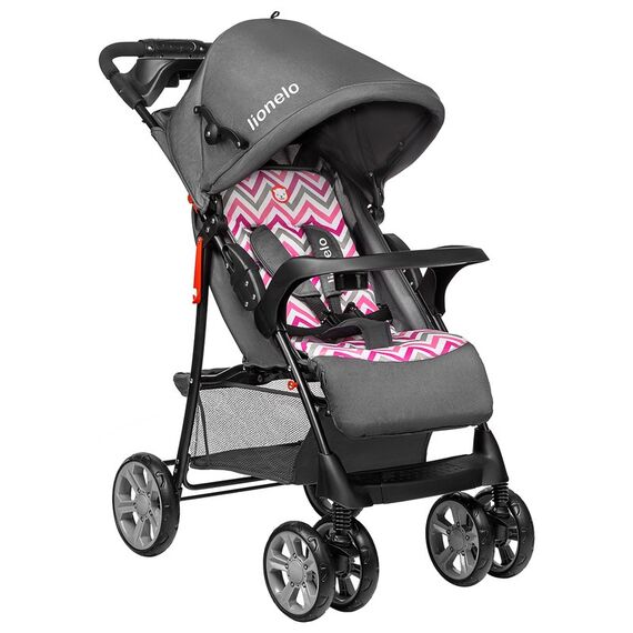 Carucior sport Lionelo Emma Plus, Pink Scandi, Culoare: Roz  - ExclusivMAG.ro