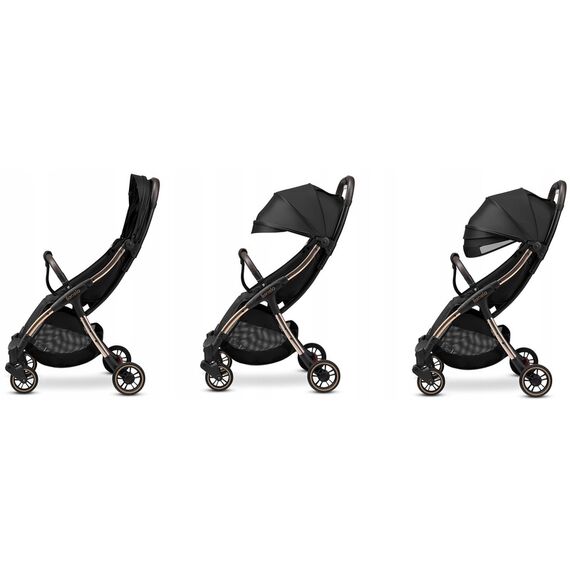 Carucior sport Lionelo Julie One, 0-22 kg, Negru/Auriu, Culoare: Negru/Auriu, Model: sport - poza 5 - ExclusivMAG.ro