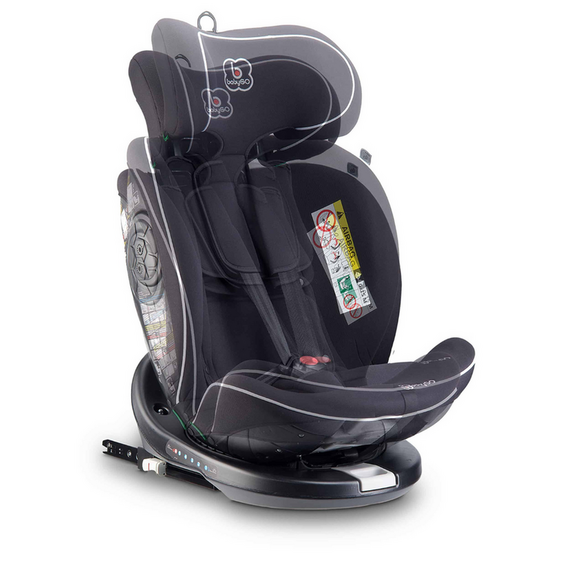 Scaun auto BabyGo Nova2, Black, 40 -150 cm, certificat R129, Culoare: Gri/Negru, Grupa: 0-18kg (0 luni - 4 ani) - poza 5 - ExclusivMAG.ro