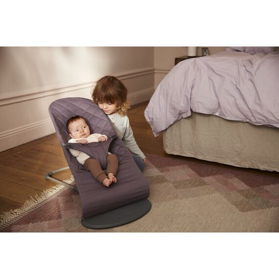 BabyBjorn - Balansoar Bliss Dark Purple, Bumbac, Culoare: Mov - poza 4 - ExclusivMAG.ro